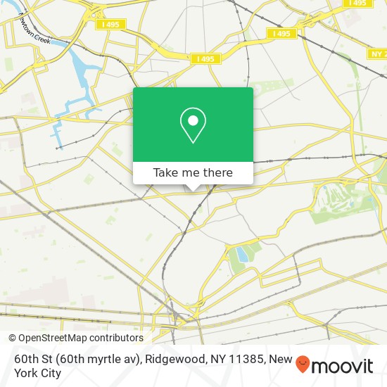 60th St (60th myrtle av), Ridgewood, NY 11385 map
