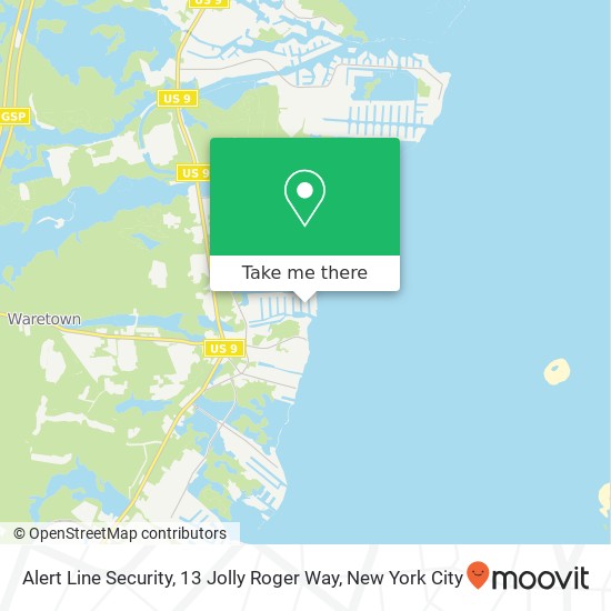 Alert Line Security, 13 Jolly Roger Way map