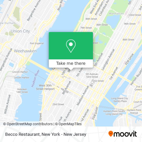 Becco Restaurant map