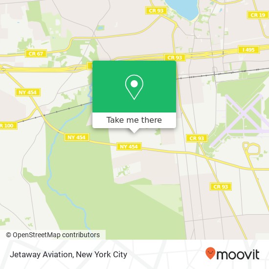Mapa de Jetaway Aviation
