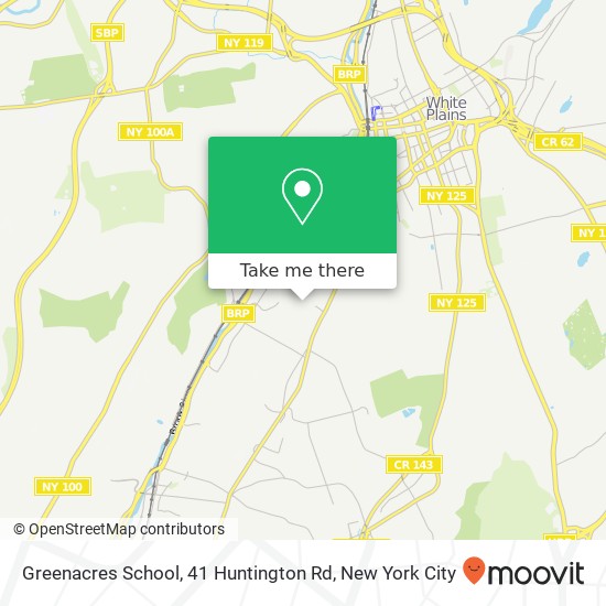 Mapa de Greenacres School, 41 Huntington Rd