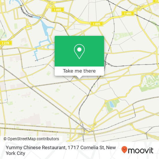 Yummy Chinese Restaurant, 1717 Cornelia St map