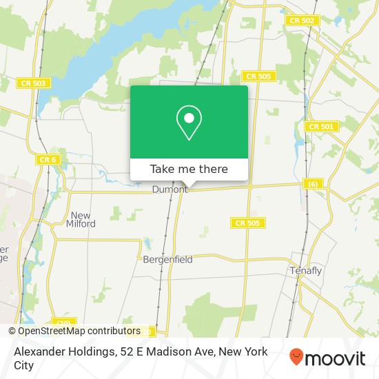 Alexander Holdings, 52 E Madison Ave map