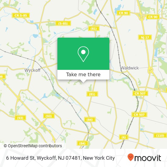 6 Howard St, Wyckoff, NJ 07481 map