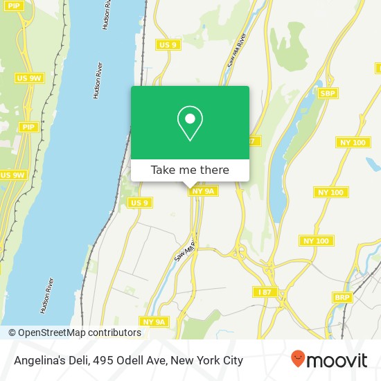 Mapa de Angelina's Deli, 495 Odell Ave