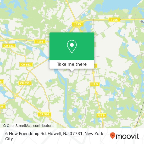 6 New Friendship Rd, Howell, NJ 07731 map