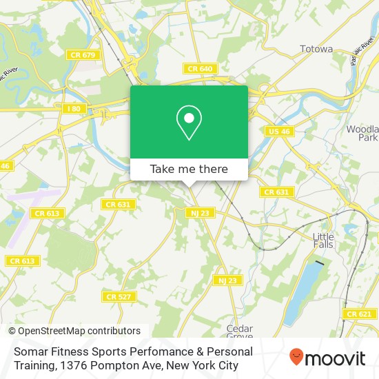 Somar Fitness Sports Perfomance & Personal Training, 1376 Pompton Ave map
