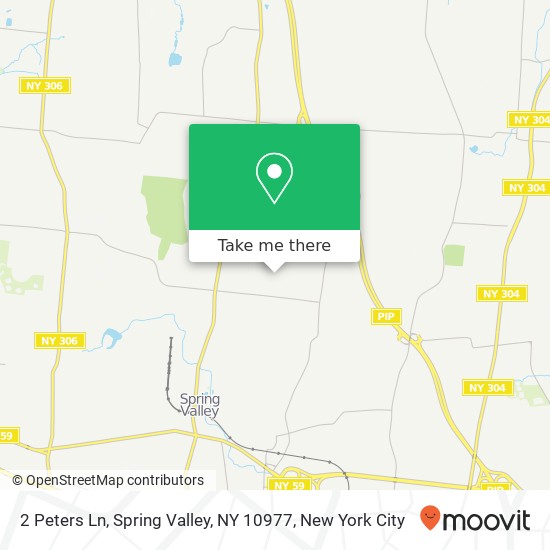 Mapa de 2 Peters Ln, Spring Valley, NY 10977