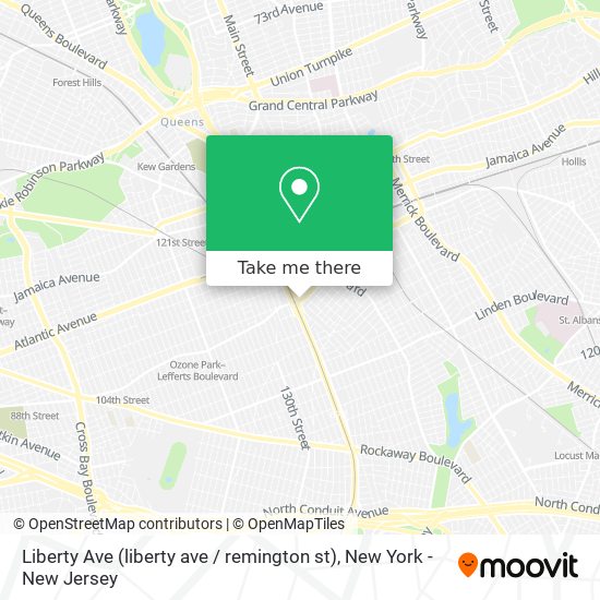 Mapa de Liberty Ave (liberty ave / remington st)