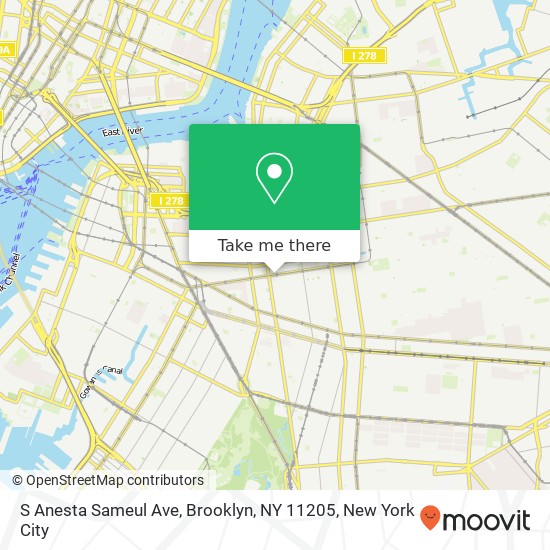 Mapa de S Anesta Sameul Ave, Brooklyn, NY 11205