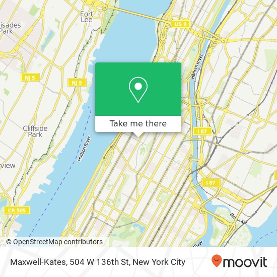 Mapa de Maxwell-Kates, 504 W 136th St