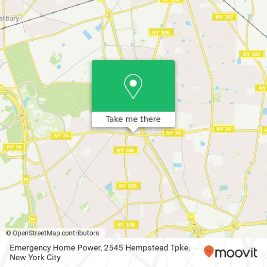 Emergency Home Power, 2545 Hempstead Tpke map