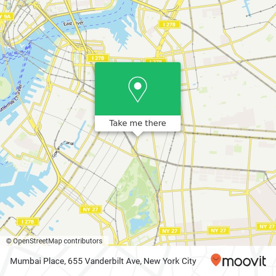 Mumbai Place, 655 Vanderbilt Ave map