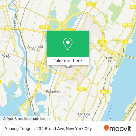 Yuhang Tongsin, 234 Broad Ave map
