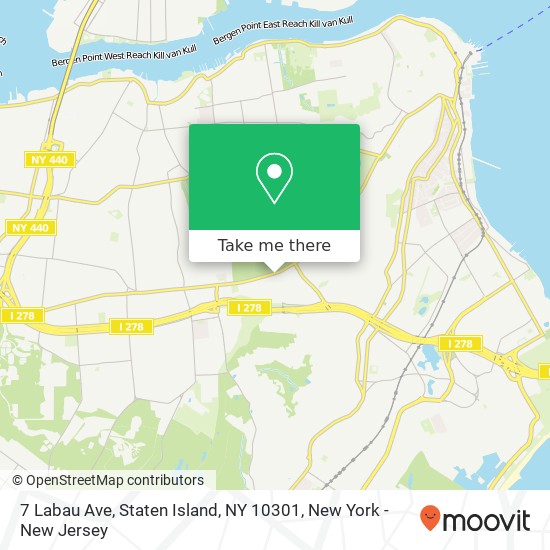7 Labau Ave, Staten Island, NY 10301 map