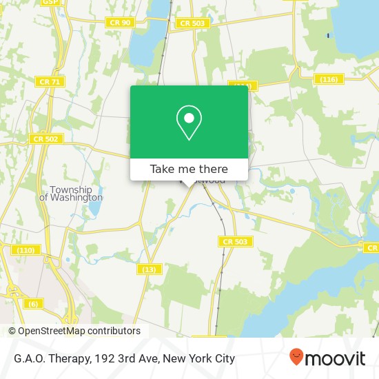 Mapa de G.A.O. Therapy, 192 3rd Ave