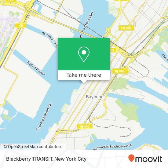 Blackberry TRANSIT map