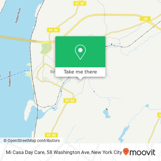 Mapa de Mi Casa Day Care, 58 Washington Ave