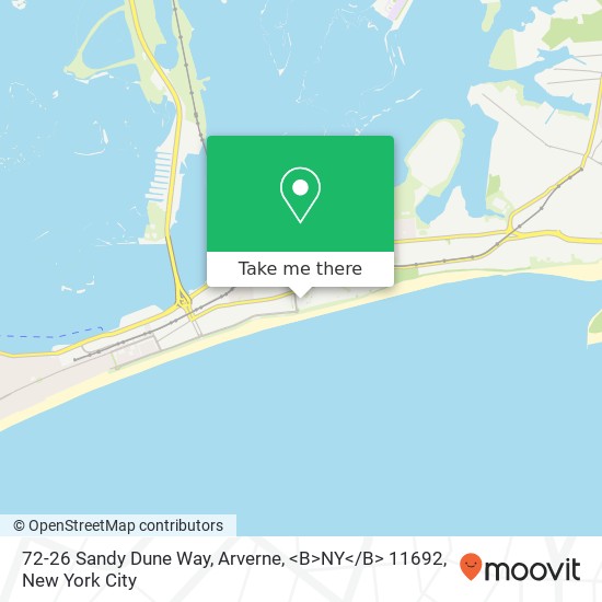 Mapa de 72-26 Sandy Dune Way, Arverne, <B>NY< / B> 11692