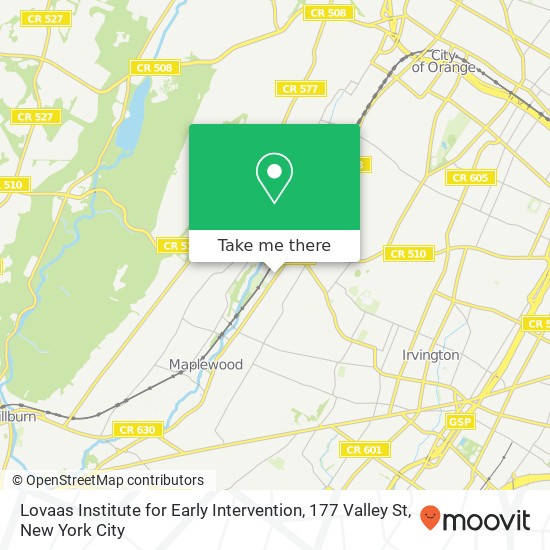 Mapa de Lovaas Institute for Early Intervention, 177 Valley St