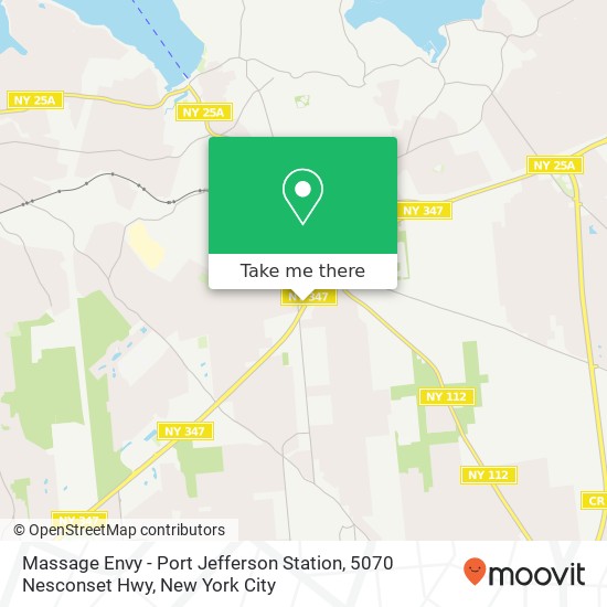 Massage Envy - Port Jefferson Station, 5070 Nesconset Hwy map
