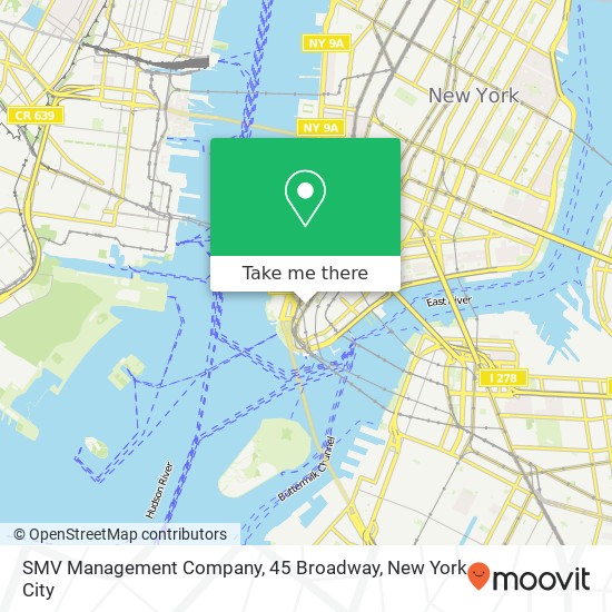 SMV Management Company, 45 Broadway map