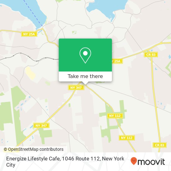 Energize Lifestyle Cafe, 1046 Route 112 map