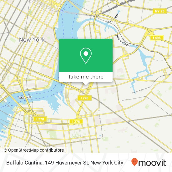 Mapa de Buffalo Cantina, 149 Havemeyer St