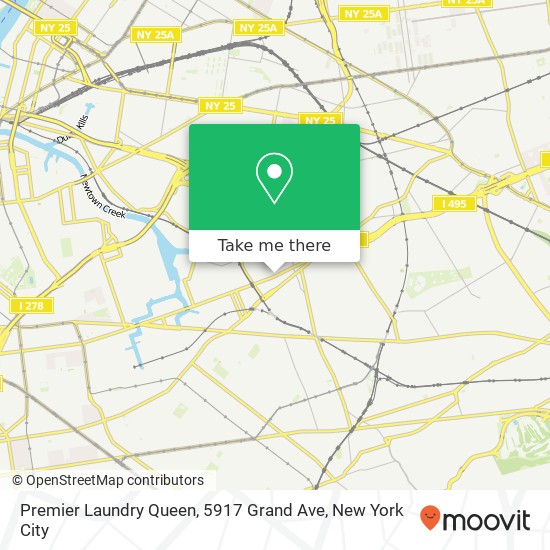 Mapa de Premier Laundry Queen, 5917 Grand Ave