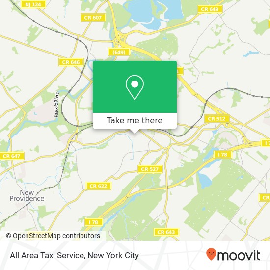 Mapa de All Area Taxi Service