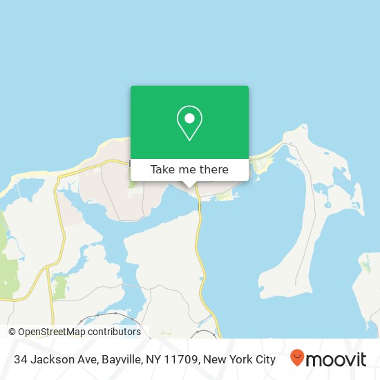 Mapa de 34 Jackson Ave, Bayville, NY 11709