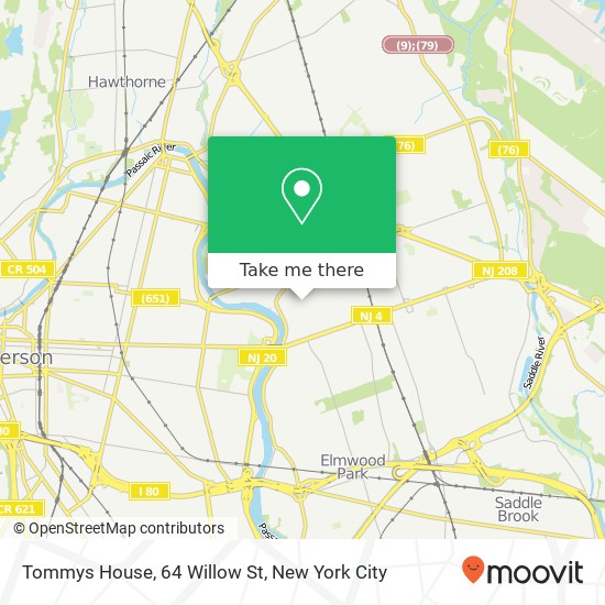 Mapa de Tommys House, 64 Willow St