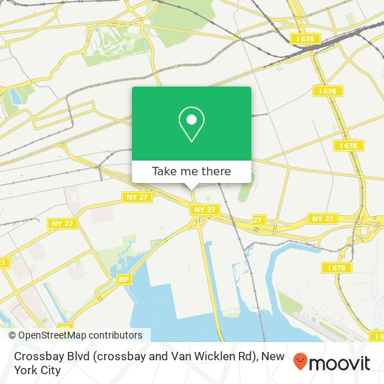 Mapa de Crossbay Blvd (crossbay and Van Wicklen Rd), Ozone Park, NY 11417