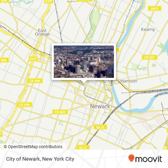Mapa de City of Newark