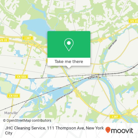 JHC Cleaning Service, 111 Thompson Ave map