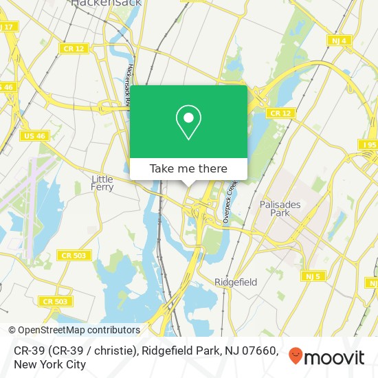 CR-39 (CR-39 / christie), Ridgefield Park, NJ 07660 map
