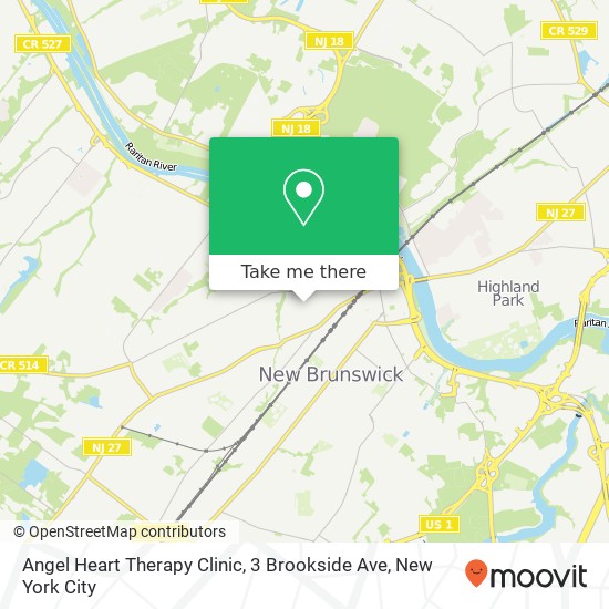 Mapa de Angel Heart Therapy Clinic, 3 Brookside Ave