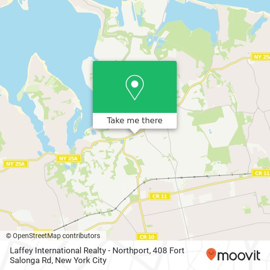 Mapa de Laffey International Realty - Northport, 408 Fort Salonga Rd