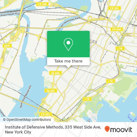 Mapa de Institute of Defensive Methods, 335 West Side Ave