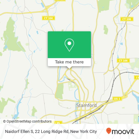 Naidorf Ellen S, 22 Long Ridge Rd map