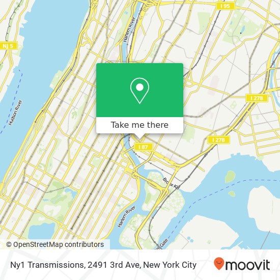 Mapa de Ny1 Transmissions, 2491 3rd Ave