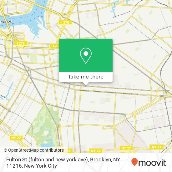 Fulton St (fulton and new york ave), Brooklyn, NY 11216 map