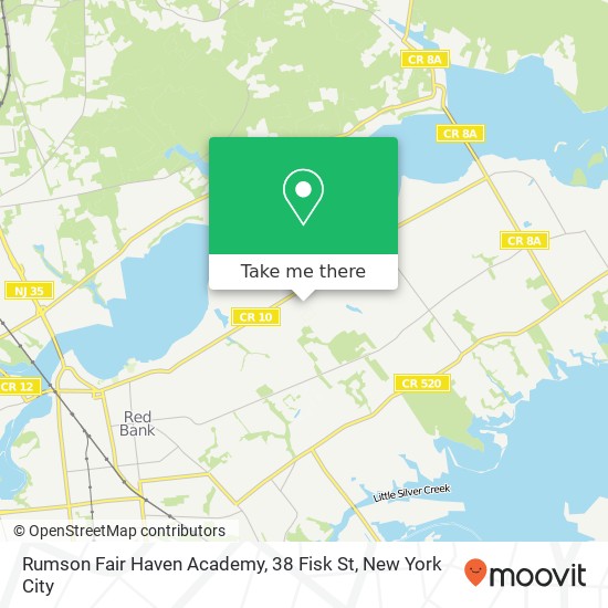 Rumson Fair Haven Academy, 38 Fisk St map
