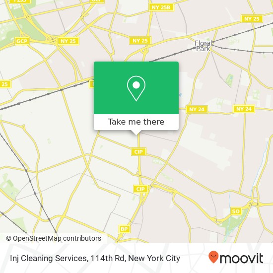 Inj Cleaning Services, 114th Rd map