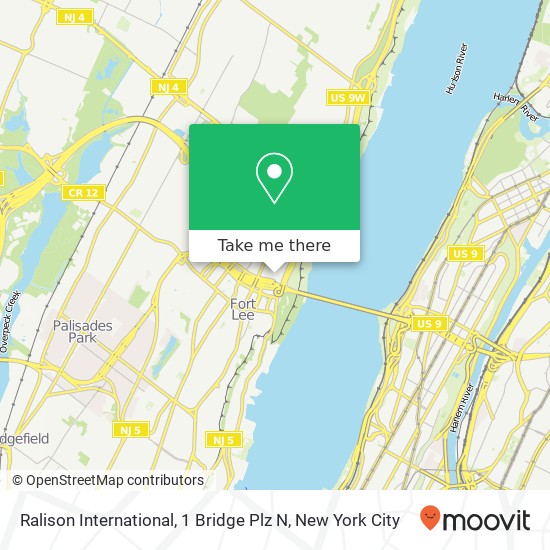 Mapa de Ralison International, 1 Bridge Plz N