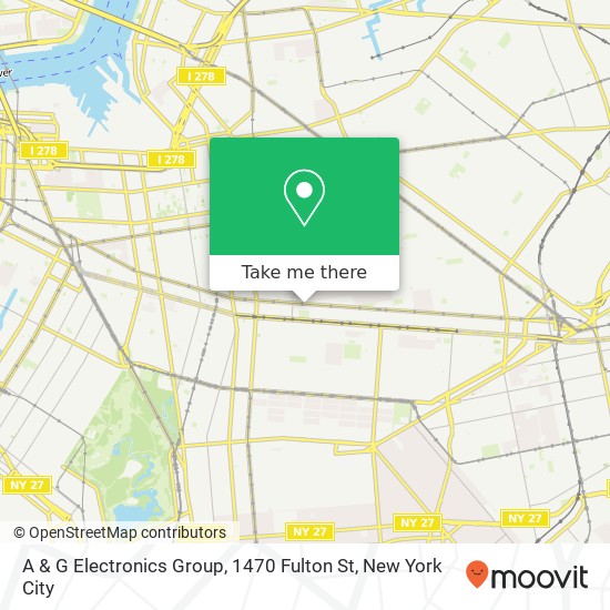 A & G Electronics Group, 1470 Fulton St map