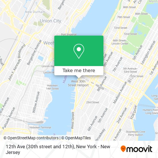 12th Ave (30th street and 12th) map