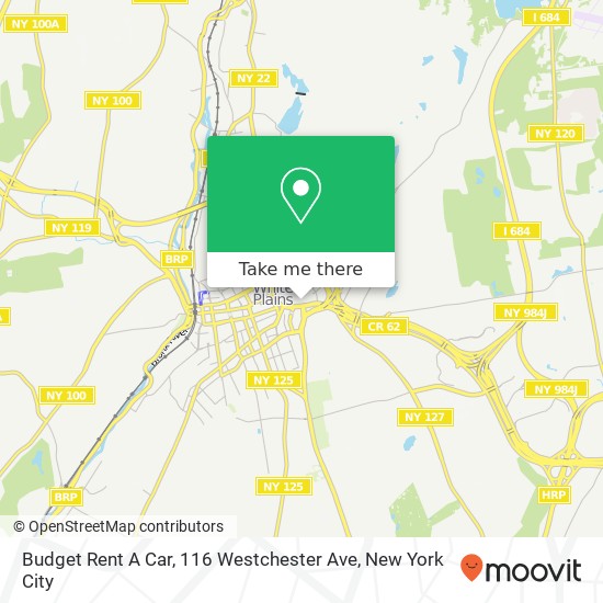 Budget Rent A Car, 116 Westchester Ave map