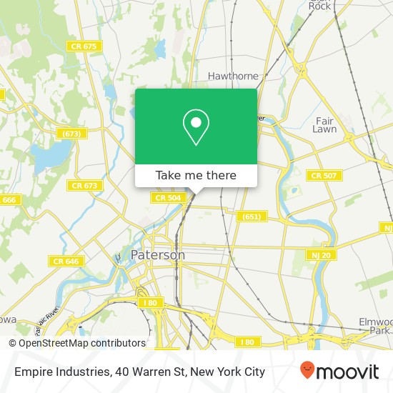 Empire Industries, 40 Warren St map