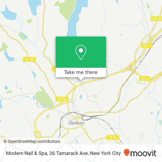 Modern Nail & Spa, 36 Tamarack Ave map